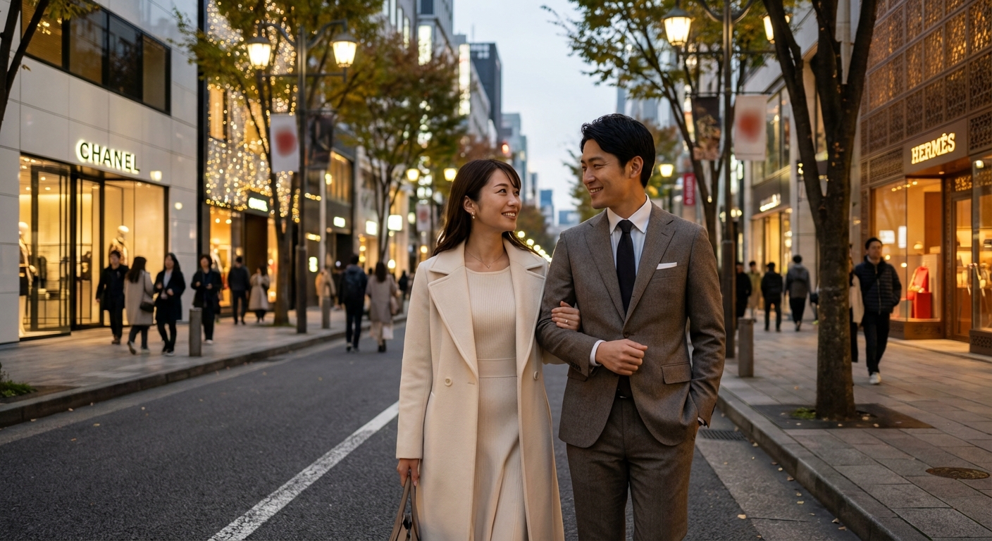 銀座で紡ぐ特別な記念日。並木通りの煌めきと伝統が彩る、上質な大人の休日