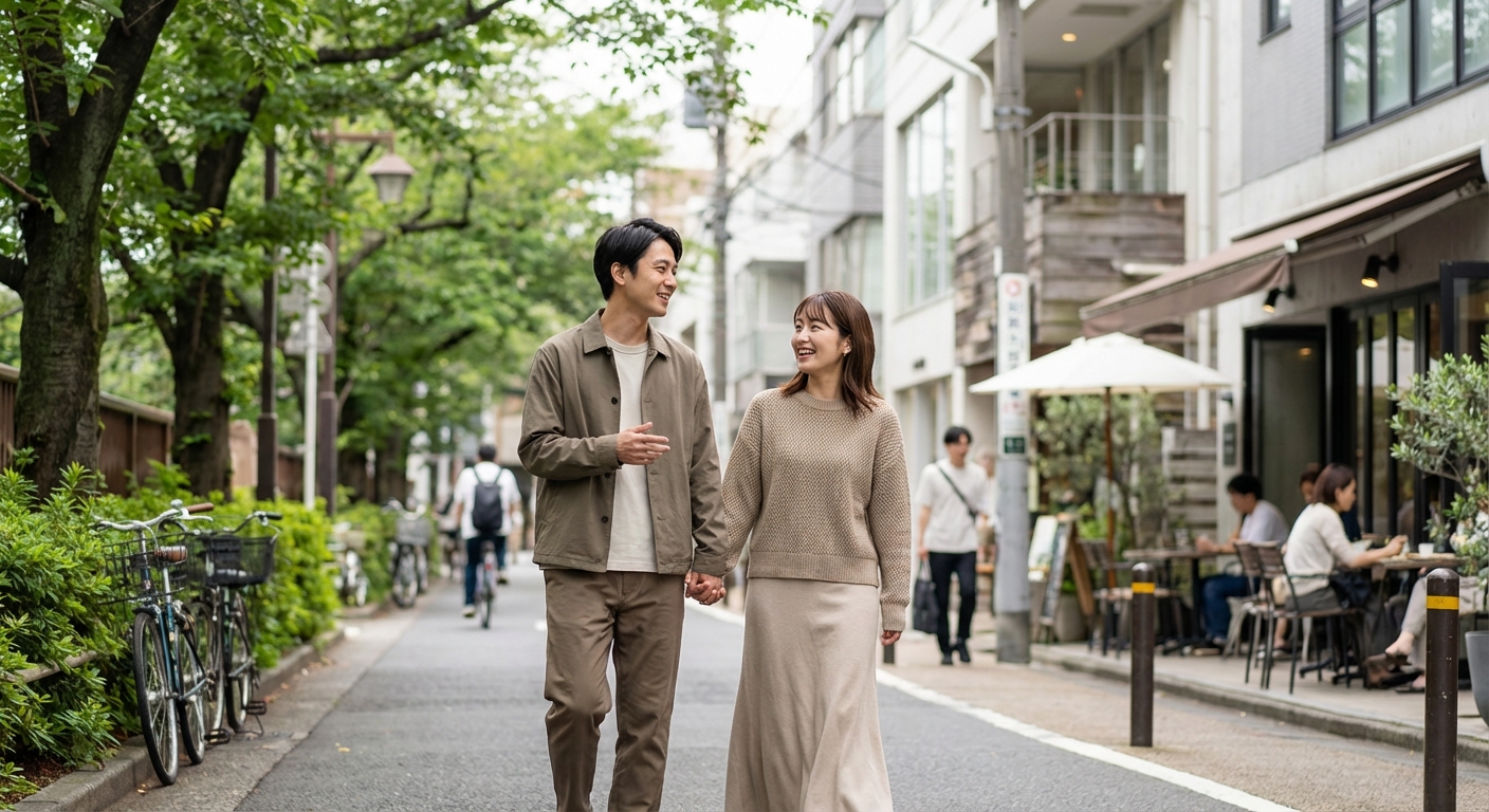 週末を豊かに彩る。代官山から中目黒へ、感性を刺激する洗練された散策デート