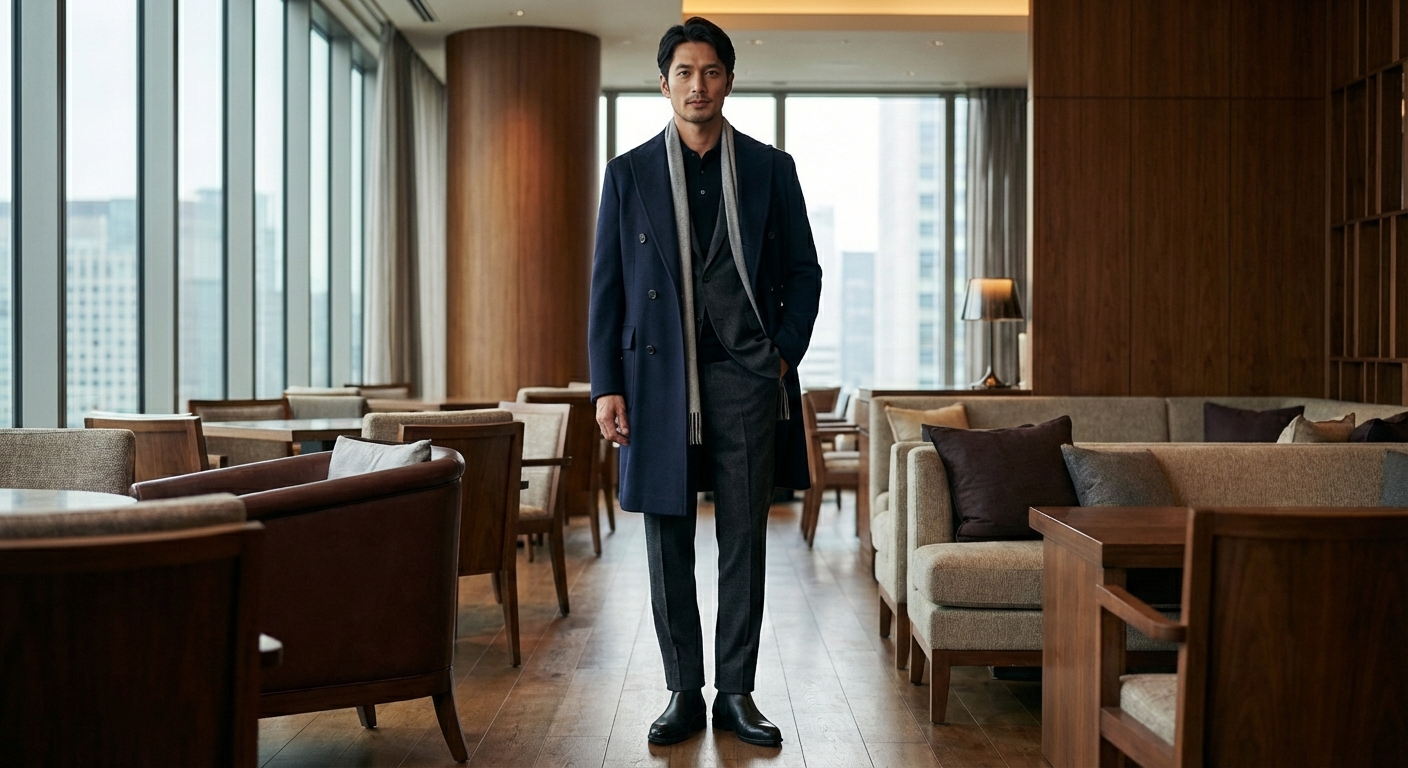 静寂と品格を纏う冬の旅路。ミニマリズムが描く洗練のトラベラーズスタイル