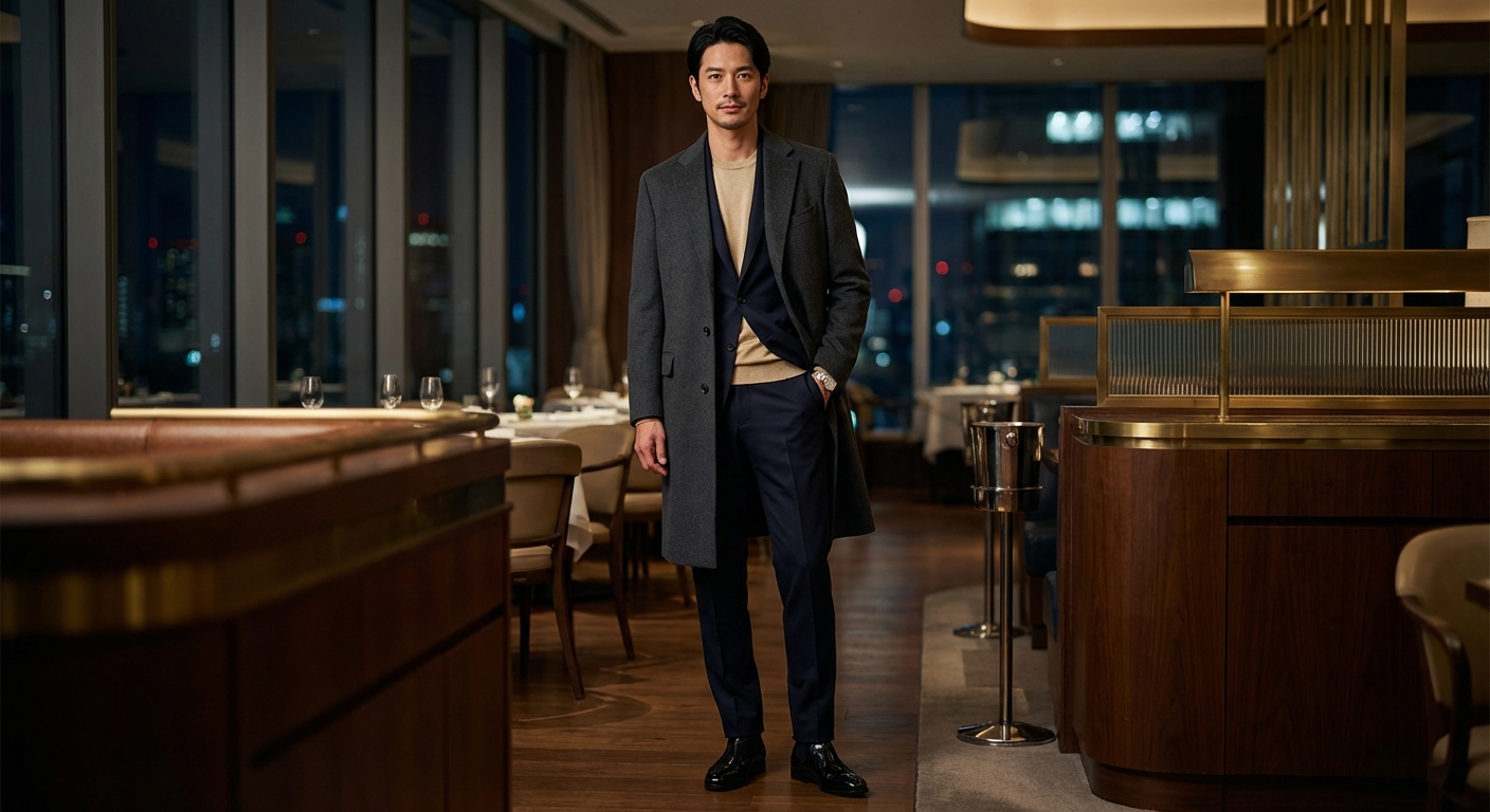 週末のレセプションに相応しい、至高の素材が放つ究極のミニマリズム