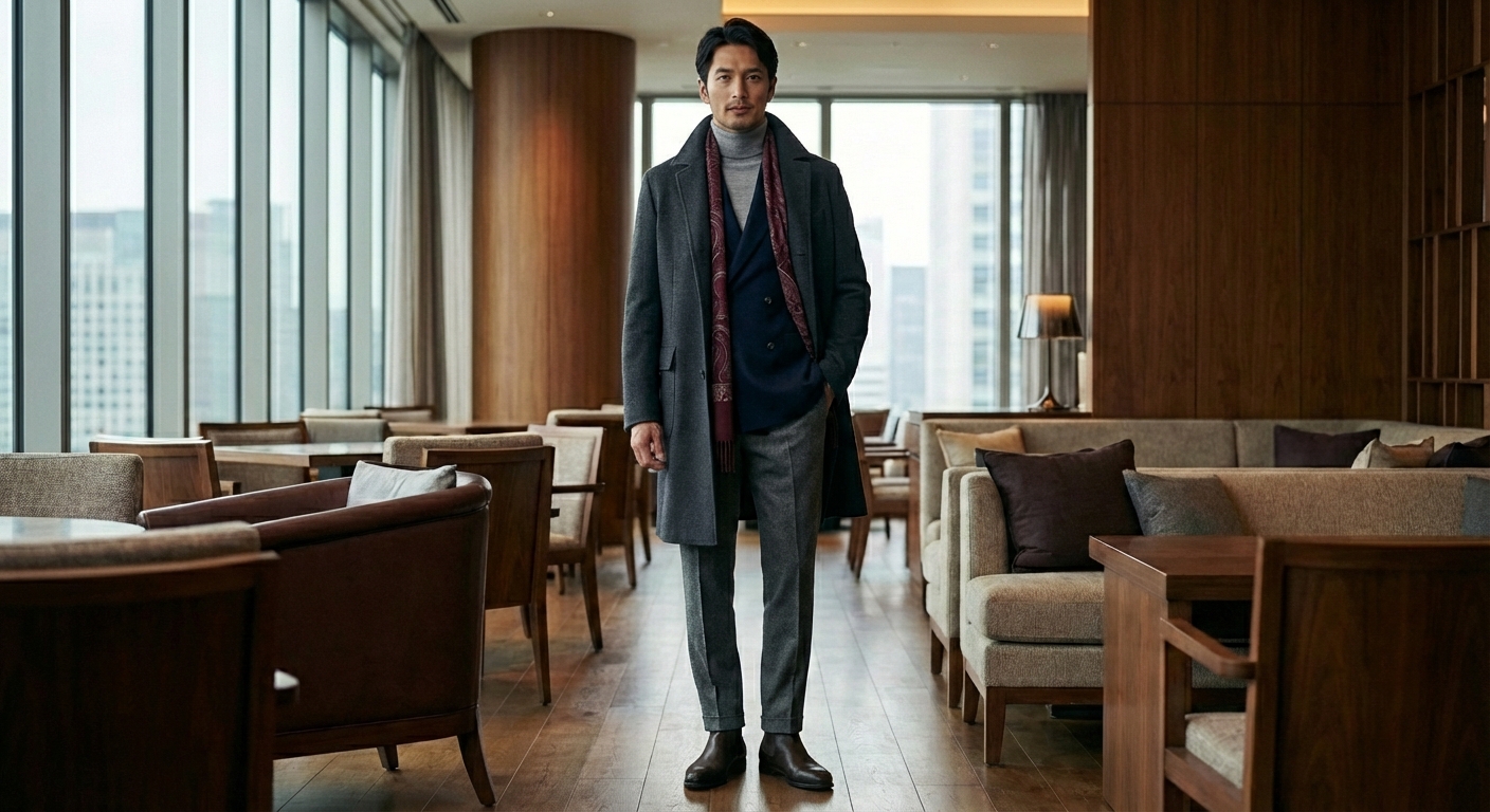 都市を奔走するエグゼクティブへ贈る、最高峰のダブルブレスト・モダンレイヤード