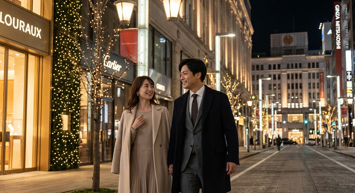 銀座の煌めきと歴史に酔いしれる、大人のアニバーサリーナイトウォーク
