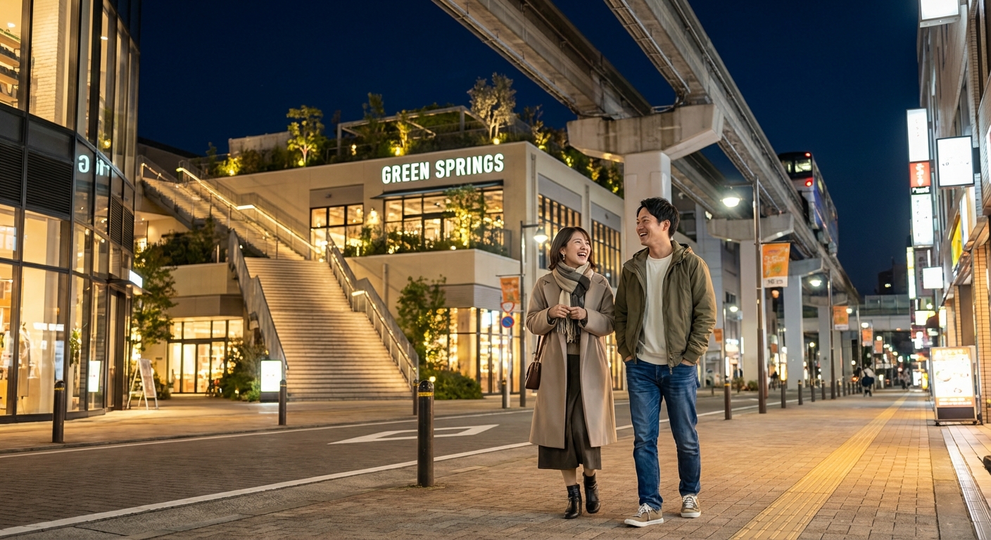 立川の夜景を駆けるアクティブデート。光の街並みと開放的な景色を楽しむ贅沢な夜