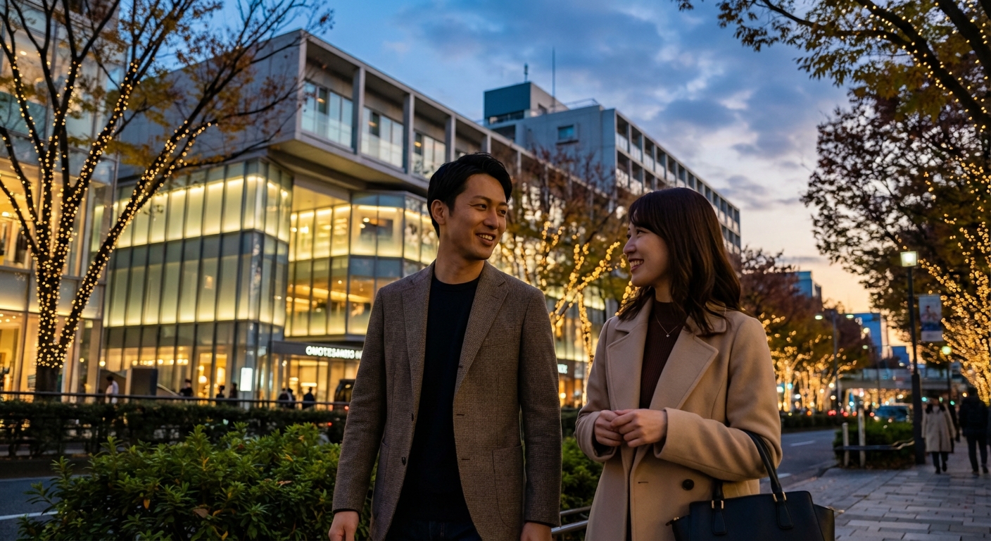 夕暮れの表参道で心解ける、アートと美食が織りなす「少し贅沢」な大人の初デート
