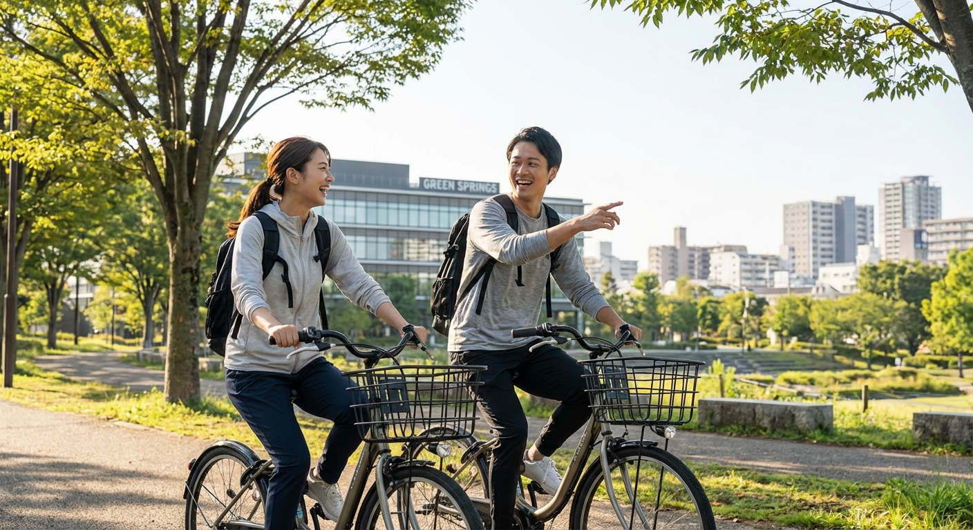 朝の光と緑を駆け抜ける！立川・昭和記念公園でリフレッシュするアクティブデート