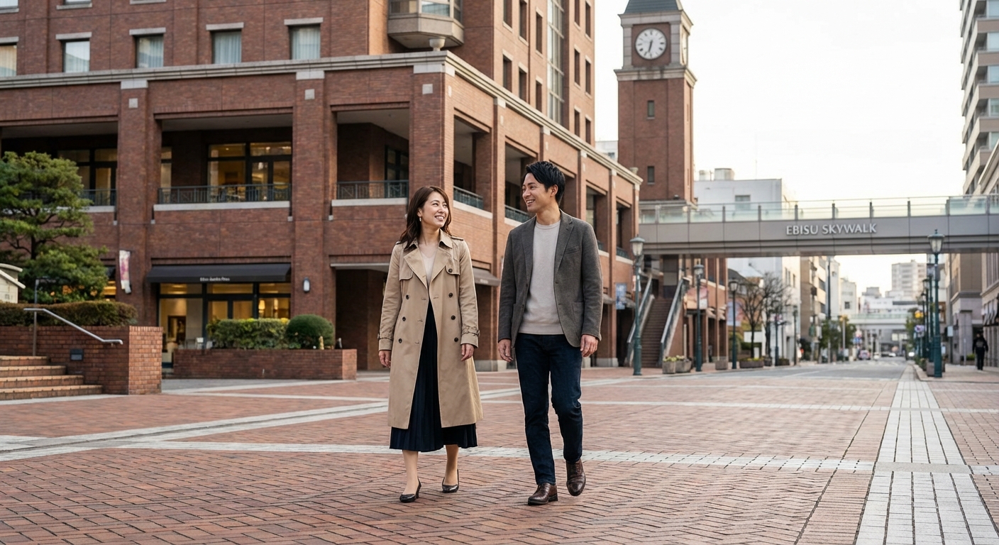 爽やかな朝の風を感じて。恵比寿から広尾へ紡ぐ、自然体で楽しむ大人の散策デート