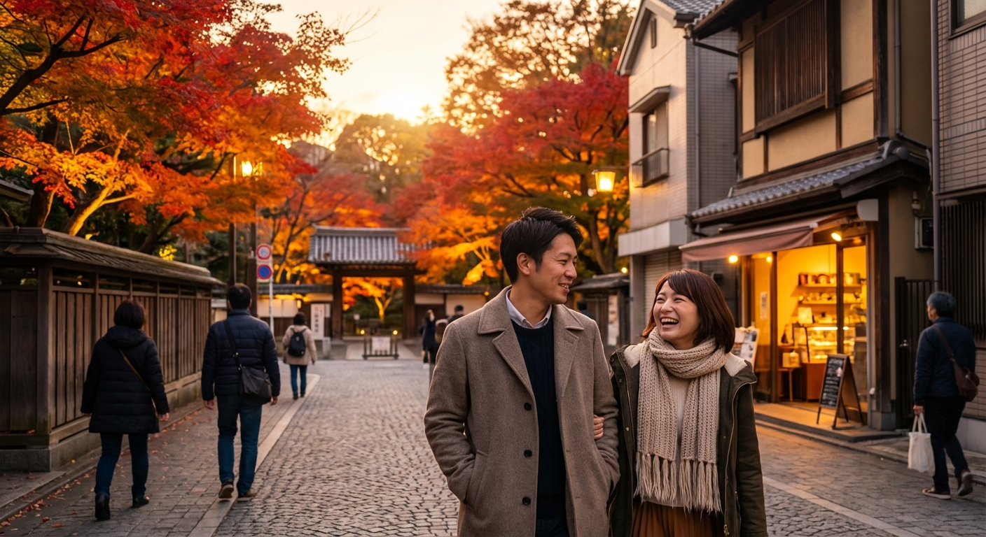 秋風に染まる駒込。二つの名園を巡り夕暮れの紅葉に酔いしれる大人の休日