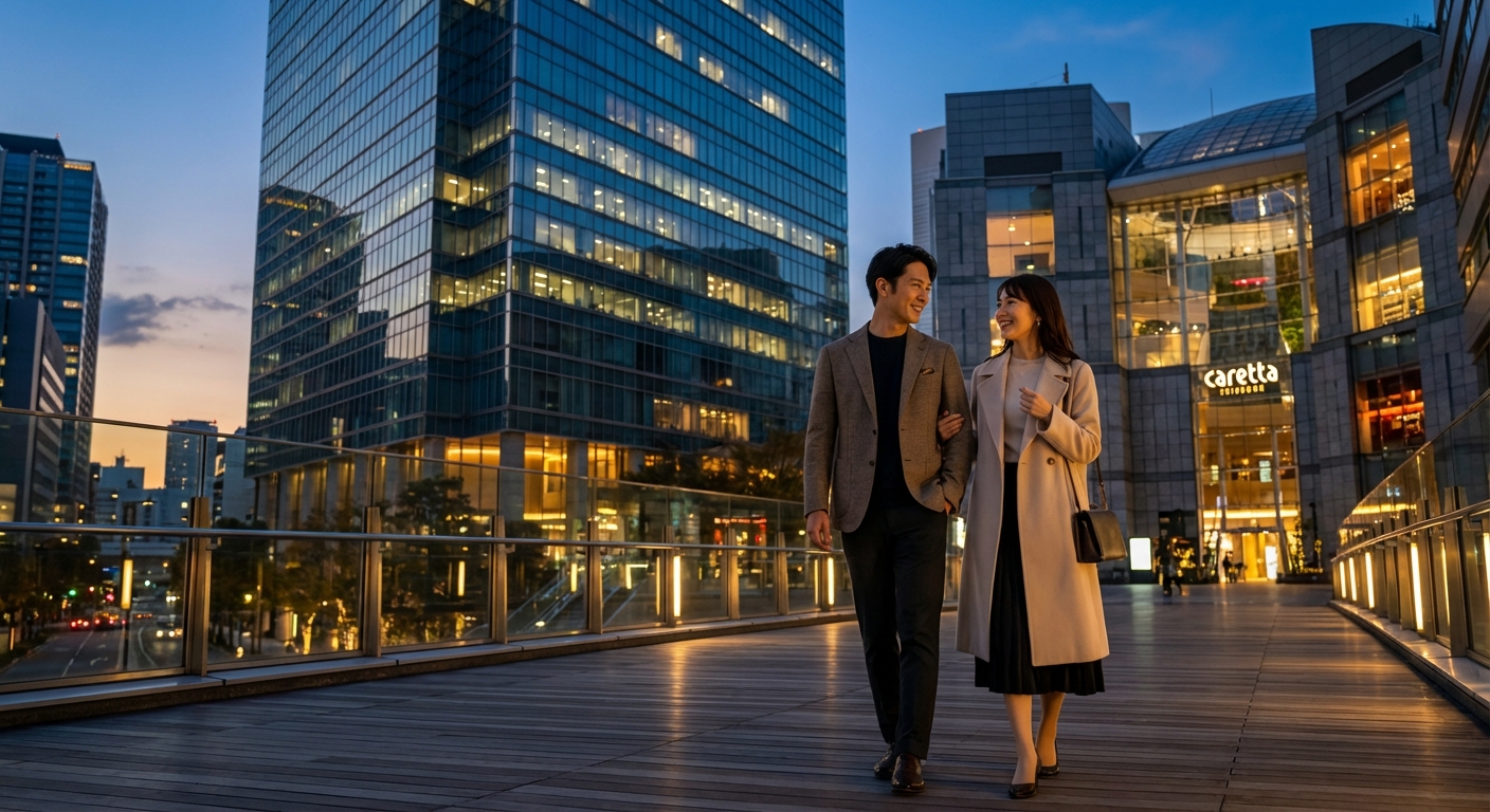 汐留の海風と夜景に包まれる、大人の記念日お散歩デートコース