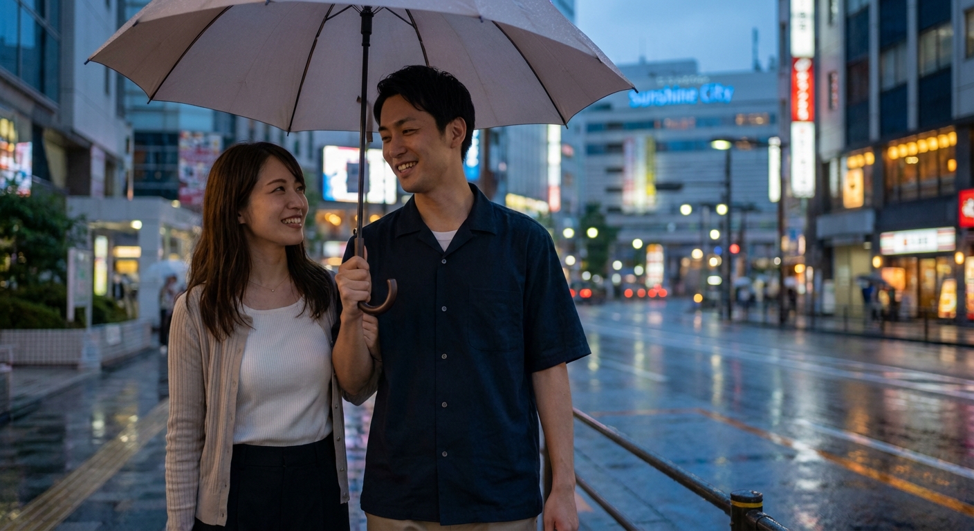 雨の池袋で情緒を愉しむ夕暮れ散歩。地上225mの絶景と都会の緑を巡る贅沢な時間