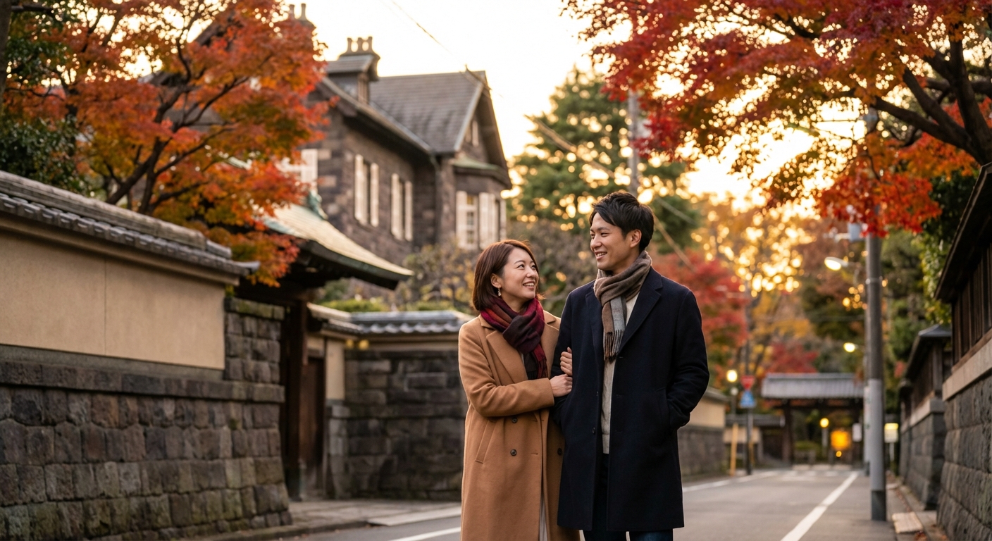 駒込で綴る秋の黄昏。旧古河庭園と六義園を巡る、移ろいを楽しむ紅葉デート