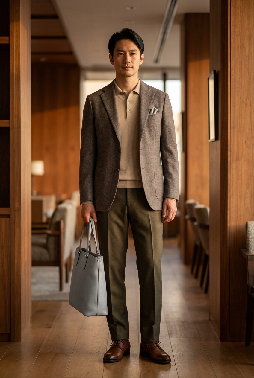 ミニマリズムを纏う秋の夕刻。ベージュが奏でるラグジュアリーな知性